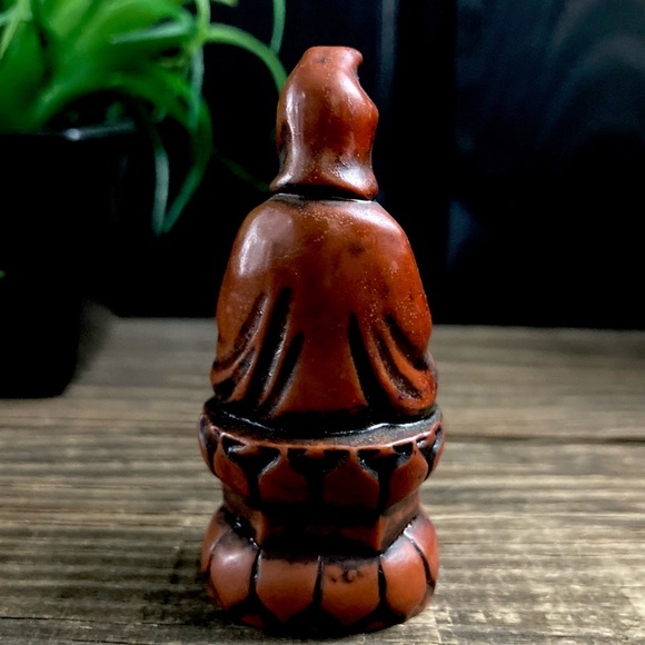 Eastern Enlightenment Meditating Buddha Shakyamuni On Lotus Throne Altar Statue - Picture 4 of 8